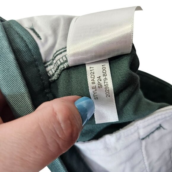 J. Crew High-Rise Girlfriend Chino Pants Size 6P Green Sping 2024 Trouser Work - Picture 11 of 12